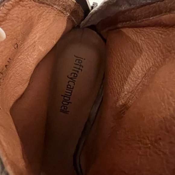 Jeffrey Campbell Velvet Lace Up Peep Toe Bootie - Picture 2 of 5